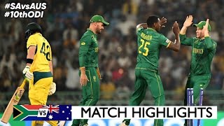 Australia vs South Africa World Cup 202310th Match Highlights 2023 | AUS vs SA 10th ODI Highlights