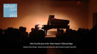 Aldo Ciccolini joue en bis « Salut d’amour » d’Edward Elgar lors de son dernier concert à Nohant,