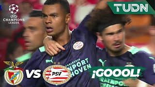 ¡IMPARABLE! Vaya gol de Gakpo para PSV  | Benfica 2-1 PSV | Champions League - Play Offs | TUDN
