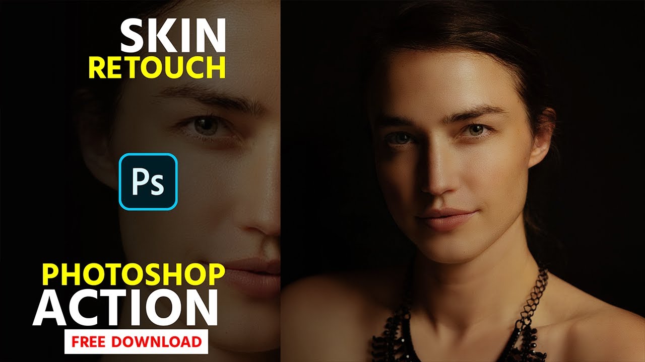 Skin Retouch Photoshop Actions Free Download #photoshop - YouTube