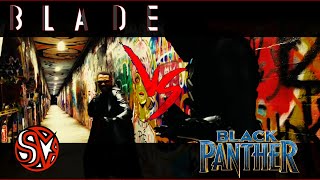 Blade The Vampire Slayer vs Black Panther Hatut Zeraze Madripoor Battle Fight scene