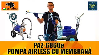 PAZ 6860e pompa airless cu membrana BISONTE