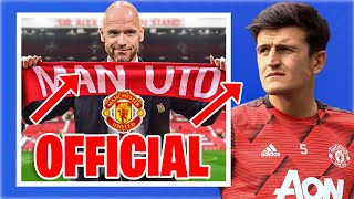 Erik Ten Hag OFFICIAL Manchester United Manager! | Harry Maguire’s House Bombing  Threats?