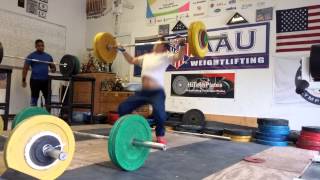 Tyler Bear Maizels 97kg Z Sn Complex @ 8-6-15