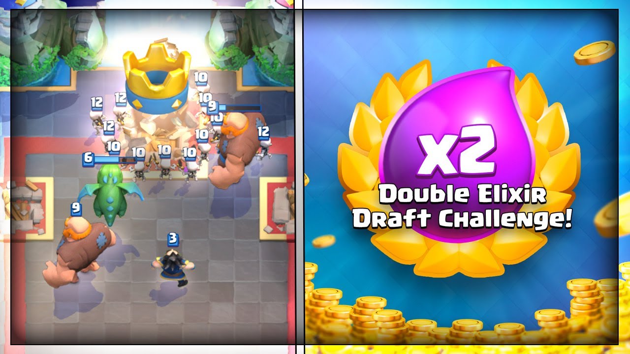 DOUBLE ELIXIR DRAFT CHALLENGE - BACK TO BACK 9 WINS!! + LADDER PUSHING ...