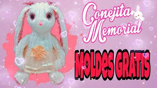 Conejita memorial te enseño como realizarla paso a paso y te regalos los moldes