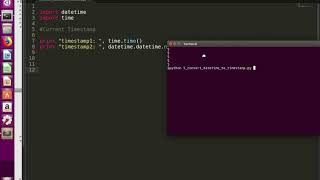 Python Convert datetime to timestamp