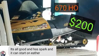 $200 SKIDOO SUMMIT X 670 HO