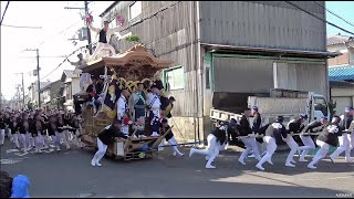 中町だんじり入魂式 お披露目曳行2023/07/23