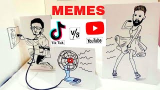 YouTube vs TikTok Funny MEMES | CarryMinati vs Amir Siddiqui Memes Funny Leaked | Vaibhav Tripathi