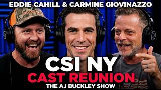 Eddie Cahill & Carmine Giovinazzo On Untold CSI:NY Stories! AJ Buckley Show