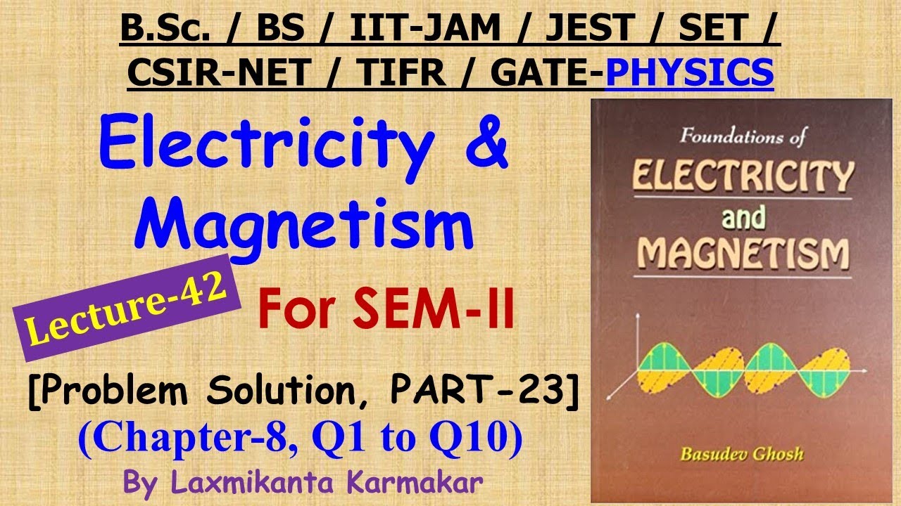 Lecture-42=Solution Of Electricity & Magnetism By B Ghosh (Ch8 Q1 To ...