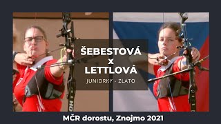 Šebestová x Lettlová - souboj o zlato (juniorky, MČR dorostu Znojmo 2021)