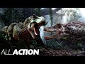 Spinosaurus Kills a T-Rex (Spinosaurus VS T-Rex) | Jurassic Park 3 | All Action