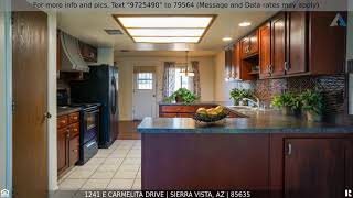 Priced at $165,000 - 1241 E CARMELITA Drive, Sierra Vista, AZ 85635