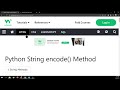 W3schools Python  - String Methods (built in)