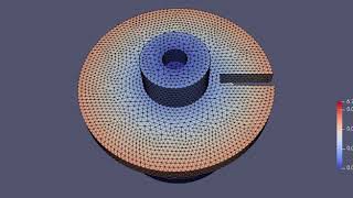 Large rotation in Code_Aster under pressure loading