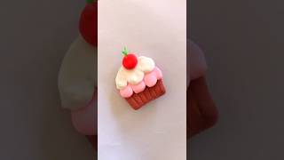 Cupcake🧁ഇഷ്ട്ടമില്ലാത്തവർ ഉണ്ടോ?#foamclay #shorts #craft