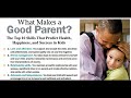 what makes a good parent