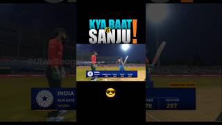 💥Sanju Samson completes HAT-TRICK of Sixes vs Bangladesh | Sanju Samson Batting rc 24 #shorts