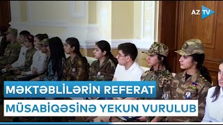 Məktəblilərin referat müsabiqəsinə yekun vurulub