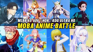 Mobile Legends Bang Bang VS Arena Of Valor & Honor Of King - Anime Theme Skin &
