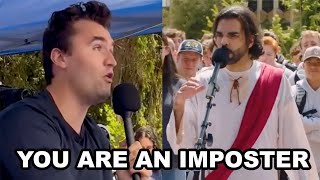 Charlie Kirk CONFRONTED By Deluded Man Dressed As Jesus