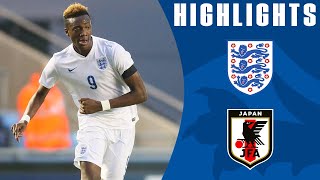 Abraham Scores Two \u0026 Assists Patrick Roberts | England U19 5-1 Japan U19 | U19 Highlights