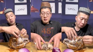 Delicious Eating 107 | Ăn Đầu Dê Đầu Cừu | Goat Head Sheep Head Cattle Eye Eating Mukbang | 48 ASMR