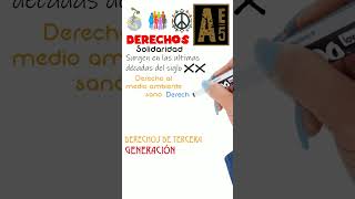 #datazoderecho Derechos de primera, segunda y tercera generacion3