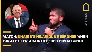 Watch: Khabib’s hilarious response when Sir Alex Ferguson offered him alcohol