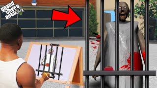 Franklin Using Magical Painting To Draw The Scariest Granny Ever In GTA 5!