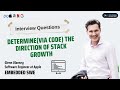 How to Determine the direction of stack growth via code? #EmbeddedSWE
