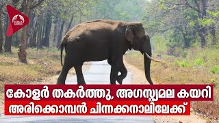 Arikomban | കോളർ തകർത്തു, അഗസ്ത്യമല കയറി അരിക്കൊമ്പൻ ചിന്നക്കനാലിലേക്ക്