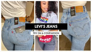 Levi’s Jeans Bestsellers Try On and Comparison | 501 Original, Ribcage, Wedgie *jeans for petite*