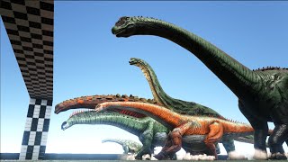 Which one is ARK'S FASTEST Sauropod \u0026 Theropod Dinosaur? | NEW ARK RACES