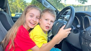 Out And About Children Song | We are in the Car | The Car Song by Sunny Kids Songs