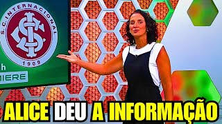 ALICE BASTOS TROUXE AS INFORMAÇÕE ATUALIZADAS DO INTERNACIONAL HOJE - GLOBO ESPORTE RS