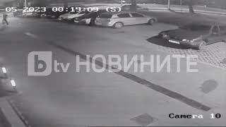 Видеокадри от момента, в който шофьор блъсна и уби двама души в София