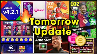 V4.2.1 Big Update \u0026 Free Coins 🤩🔥 What Is Coming On Tomorrow \u0026 Next Monday In eFootball 2025 Mobile