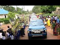 Papal Nuncio to (Uganda) Blessing Christians as he visits Lira Diocese