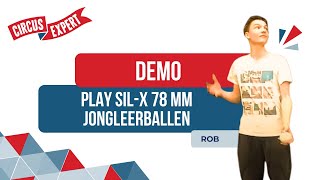 Play Sil-X 78 mm Jongleerballen / Juggling Balls (Circus-expert.nl)