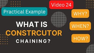 What is constructor chaining in java in hindi | Constructor overloading and chaining in java,