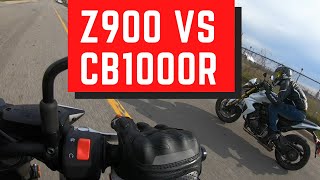 Kawasaki Z900 '18 vs Honda CB1000R '13 (Update)