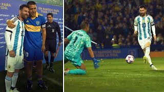 Lionel Messi appears as SPECIAL GUEST at farewell match for Boca Juniors' greatest idol Riquelme