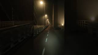 Solo Midnight Ride Through the Fog 🌫️🚲#ambiance #greyambiance #grey #alone #loneliness #sad