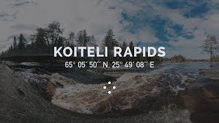 360 Spring flooding at Koiteli Rapids I 100 Moods From Finland