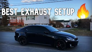 BEST EXHAUST SETUP ON LEXUS IS350 (COLD START AND POV DRIVE)