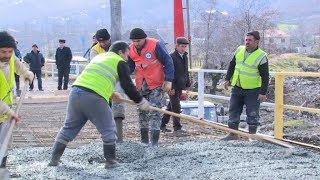 Lənkəranda dağılan körpü yenidən qurulur