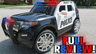 UNBOXING & LETS PLAY - RIDE ON POLICE CAR by Best Choice Products (FULL REVIEW!)